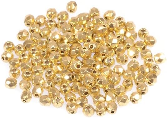 60pcs Fire Polished Faceted Beads Round 3 mm, Crystal 26200 (30-26200), Bohemia Crystal Glass, Czechia 15119001
