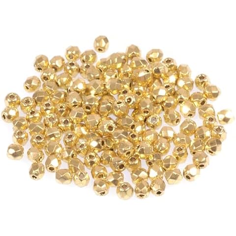 60pcs Fire Polished Faceted Beads Round 3 mm, Crystal 26200 (30-26200), Bohemia Crystal Glass, Czechia 15119001 Cover