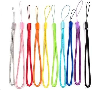 Yaxiny Hand Wrist Strap Lanyard for Cell Phone, USB Flash Drive, Mp3, Mp4, Mini Camera (10pcs, Mix Color)