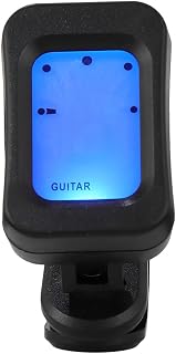 Elektronisches Stimmgerät Et-20 für Gitarre und Violine Schwarz | LED Anzeige, Vibrationsmessung, Automatische Abschaltung, Silikonpads Schützen das Gehäuse, mit Batterie