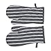 Penguin Home Stripe rękawice do piekarnika, para, szare, 3171, 32 x 15 cm