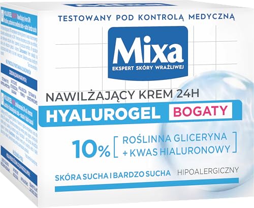 MIXA Hyalurogel Rich MOISTURISING iv Cream sensitive skin dehydrated 50ml