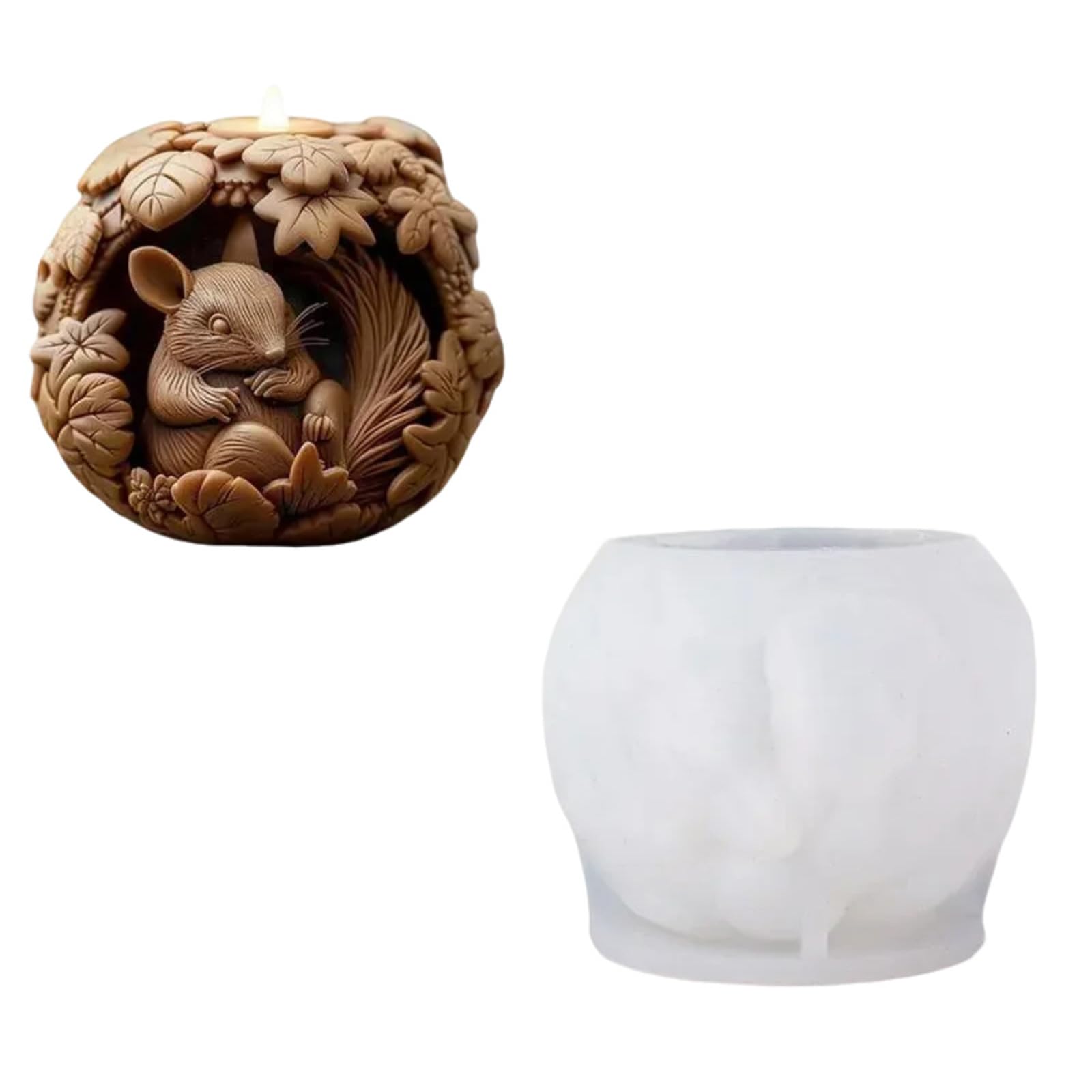 our fave Squirrel Statue Silicone Mold Silicone for Resin Art Soap Home Decoration Animal Mold