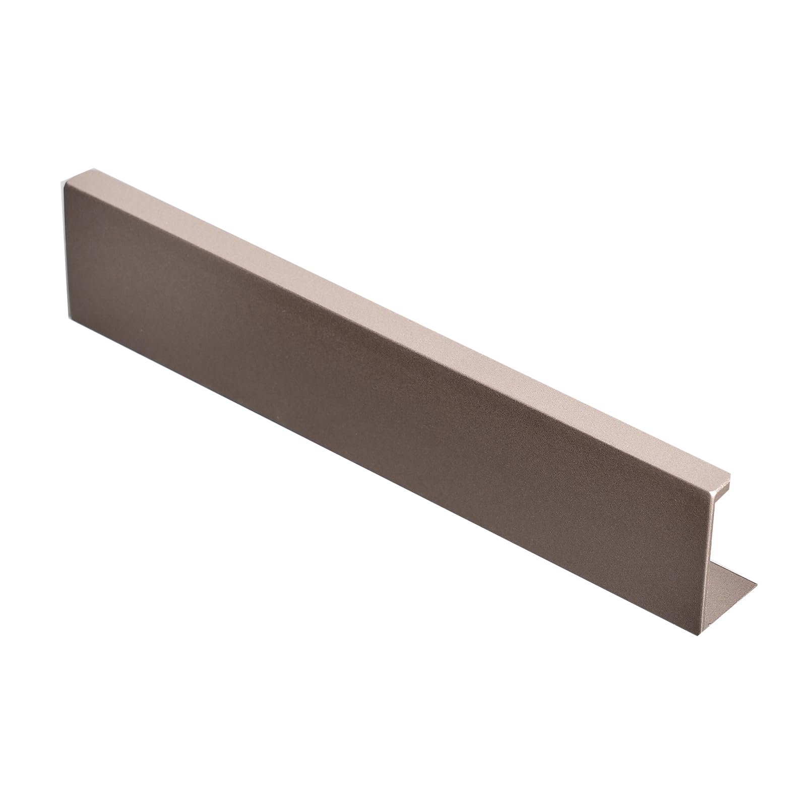 DSWZLQDXB Hidden Closet Handle Coffee-Brown Drawer Handles Finger Edge Pull Right-Angled Style Furniture Cabinet Kitchen Aluminum Alloy Knobs Door Levers for Cupboard Wardrobe (800mm)