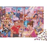 1000 Teile Puzzel Magischer Warenladen Cartoon Premium Karton für Jugendliche Fantasy Laden Druck Herausfordernd Giftfrei Matt Finish 38x26cm