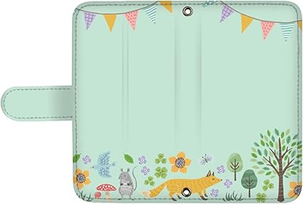 Amazon Co Jp F 51b Fcg01 Arrows We Arrows We スマq ケース ミラー 付き アローズ ウィー スマホケース 富士通 手帳型ケース Fujitsu かわいい おしゃれ 森の動物 イラスト ギフト ストラップホール 手帳型 耐衝撃 シンプル Docomo Au Softbank E グリーン