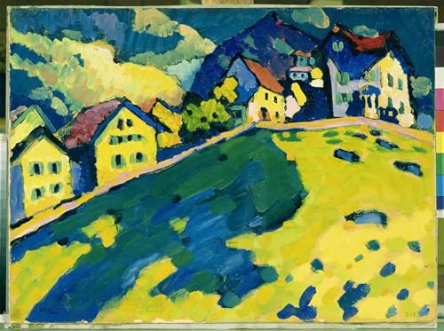 Lienzo decorativo Wassily Kandinsky de 60x90 cm, cuadro abstracto moderno de pared