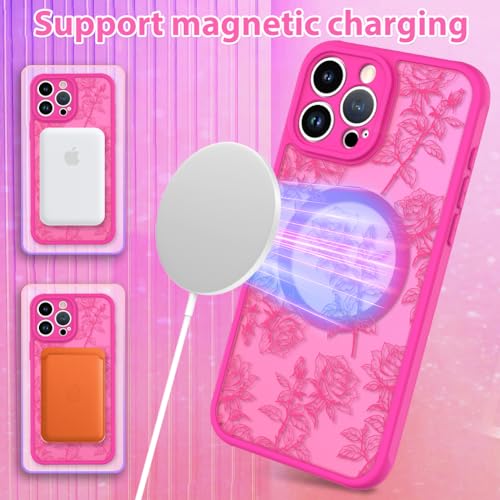 Coque iPhone 15 Pro Max aimantée esthétique rose mat - 5