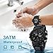 LN LENQIN Mens Watches Digital Military Watch for Men Stopwatch Army Survival Tactical Sports Outdoor Big Face Waterproof Men's Wrist Watches with LED Backlight/Timer/Alarm/Date (Black)