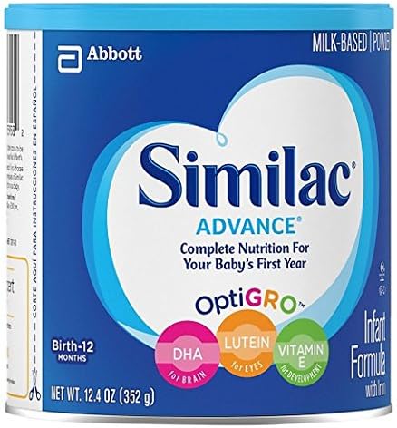 Similac Advance Powder Infant Formula, 2 Pack, 12.4 Ounce Each