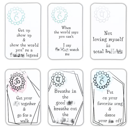 Ckonxe 16Pcs Funny Sweary Affirmation Card Gift, Affirmation Cards Positive Affirmation Card Self Motivational Phrase Encouragement Words With Little Bag Valentines Day Gifts #TOP2