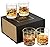KANARS Whiskey Rocks Glass Set of 4-10 Oz Old Fashioned Lead Free Crystal Tumblers with Luxury Gift Box for Scotch, Cocktail, Bourbon - Premium Barware Gift for Father/Friends/Husband