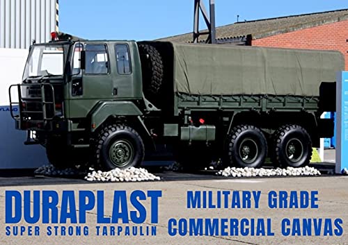 Image of Heavy Duty Tarpaulin 1000 GSM Canvas - Commercial Canvas TIRPAL Waterproof 12x18 ft- 100% Waterproof Military Grade, Industrial TIRPAL - UV Resistant TARP, RUSTPROOF Reinforced Eyelets