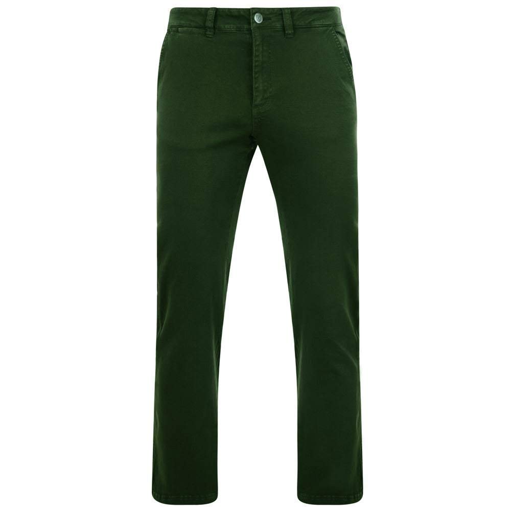 Kam Men's Extra Tall Stretch Chino Trousers (Modern) in Khaki in 46W x L38