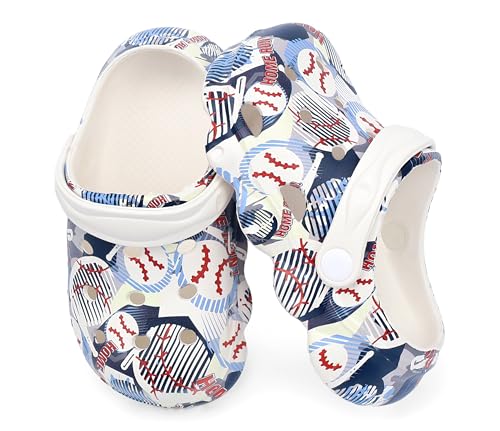 Image of INMINPIN Kids Cute Clogs Cartoon Garden Shoes Boys Girls Slides Slippers Indoor Outdoor Children Water Shower Beach Pool Sandals