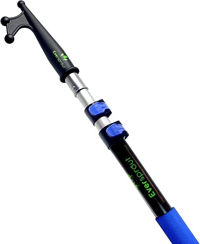 EVERSPROUT Telescoping Boat Hook | Floats, Scratch-Resistant, Sturdy Design | Durable & Lightweight, 3-Stage Anodized Aluminum Pole | Threaded End
