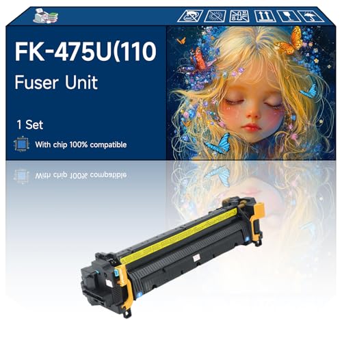 FK-475U(110V) Fuser Unit Compatible with Copystar CS255 CS305 Printers, High-Yield Vibrant Colors, Sharp Text, Easy Installation, Perfect for Home & Office Use (1 Set)