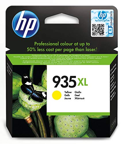 HP 935XL Cartouche d'Encre Jaune Grande Capacité Authentique (C2P26AE)