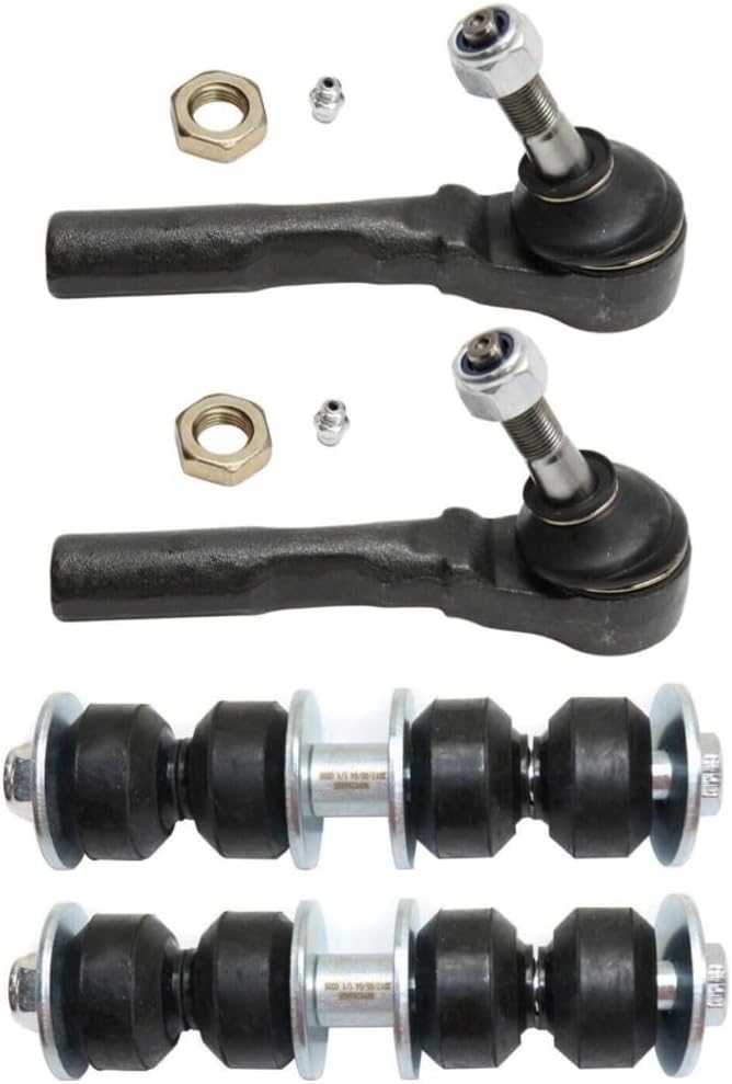 piboshi 2pcs Sway Bar Linkages 2pcs Tie Rod Ends Front Left Driver Right Passenger Side 16499321 MES3374RL 45A0649