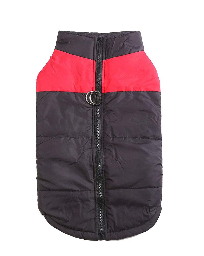Waterproof Dog Coat Jacke Snowsuit Reflective Winter Warm Padded Vest Clothes for Small Medium Large Dogs Red 7XL — image 1