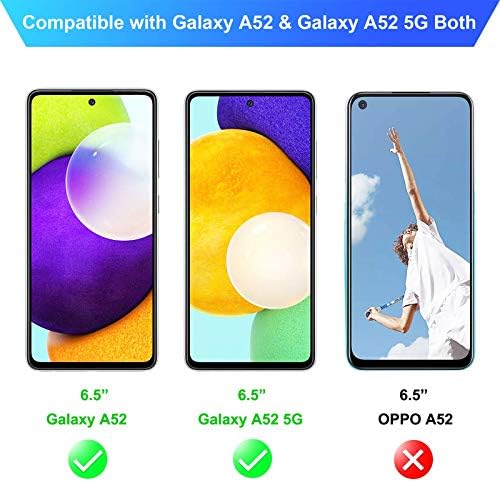 Wonantorna Compatible with Samsung Galaxy A52/A52s 5G Case, [Ultra Slim] [Shock Proof] [Anti-Yellow] Soft Silicone TPU Case Cover Compatible with Samsung Galaxy A52/A52s 5G  Clear Transparent