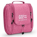 kulturtasche damen pink EFFIZIENTER ORGANIZER - Egal ob Mann oder Frau, der Kulturbeutel ist so groß & geräumig, dass alle sperrigen Drogerieartikel wie z.B. große Rasierschaum- oder Haarspraydosen hineinpassen. Durch die intelligente Form der Tasche wird nicht mehr Platz als nötig in deinem Koffer, Trolley, Reisetasche oder Handgepäck beansprucht.