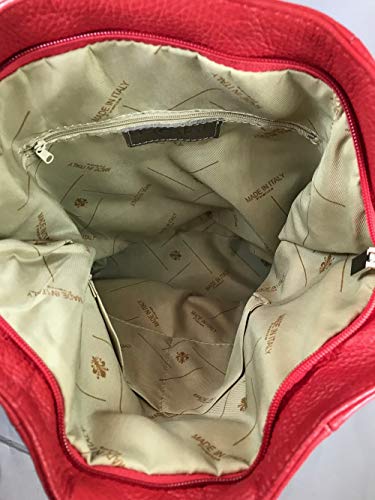 Lagaksta Stella Convertible Leather Backpack Purse – Casual Travel Tote Bag Red #TOP3