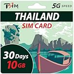 Thailand SIM Card 30 Day 10GB | High-Speed Data | Auto-Activating | Hotspot Sharing Allowed | Supports Google, Instagram, WhatsApp and More | Data Only, No Voice