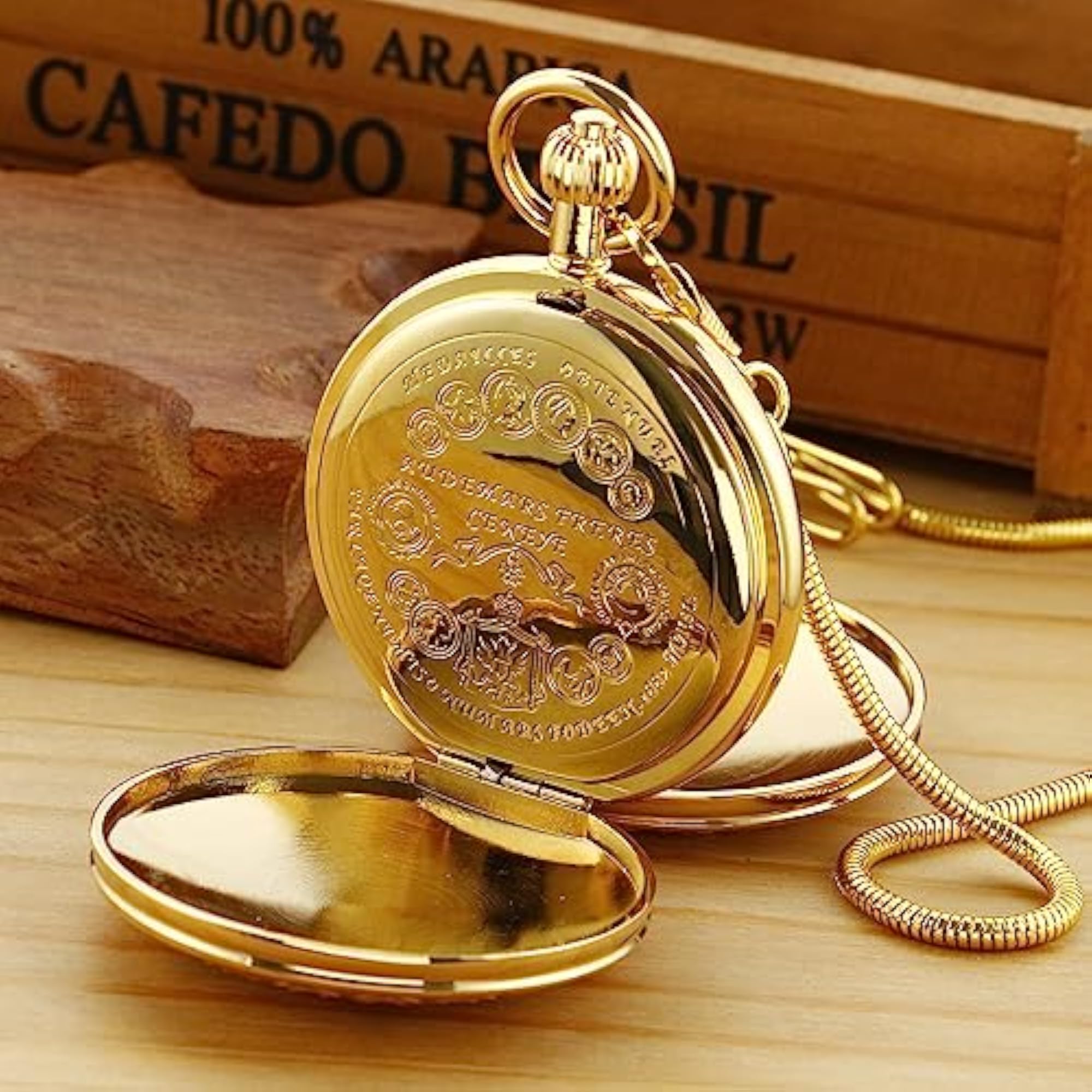 Unique Men's Mechanical Pocket Watch