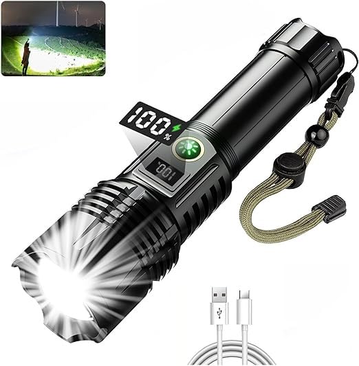 See full amazon price history chart for Whixant Torches LED Rechargeable USB-C, Super Bright 100000 Lumens LED Torch, Battery Powered Powerful Flashlight for Emergency Camping, Zoomable, Waterproof, 5 Modes (5000mAh Battery) Whixant Torches LED Rechargeable USB-C, Super Bright 100000 Lumens LED Torch, Battery Powered Powerful Flashlight for Emergency Camping, Zoomable, Waterproof, 5 Modes (5000mAh Battery) (B0CW9TV9ZB) Amazon Price History, Amazon Price Tracker