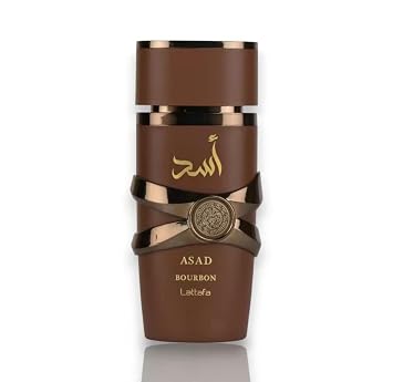 Lattafa Perfumes Yara Pink and Asad Bourbon Eau de Parfum, 100ml, 2 Pack Bundle