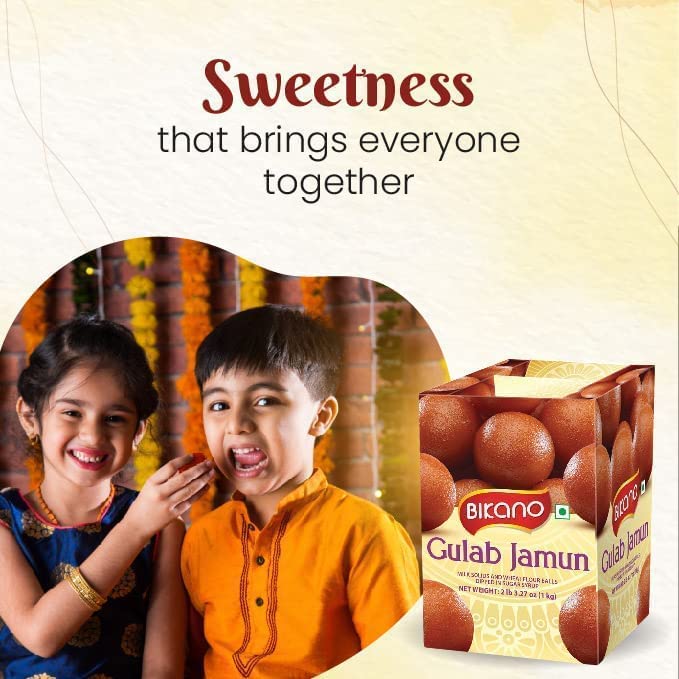 Miniatura 7 de BIKano Gulab Jamun-2.2 lbs-Bikaneri Namkeen - Bocadillos tradicionales indios y dulces, sin conservantes, caja de regalo gourmet