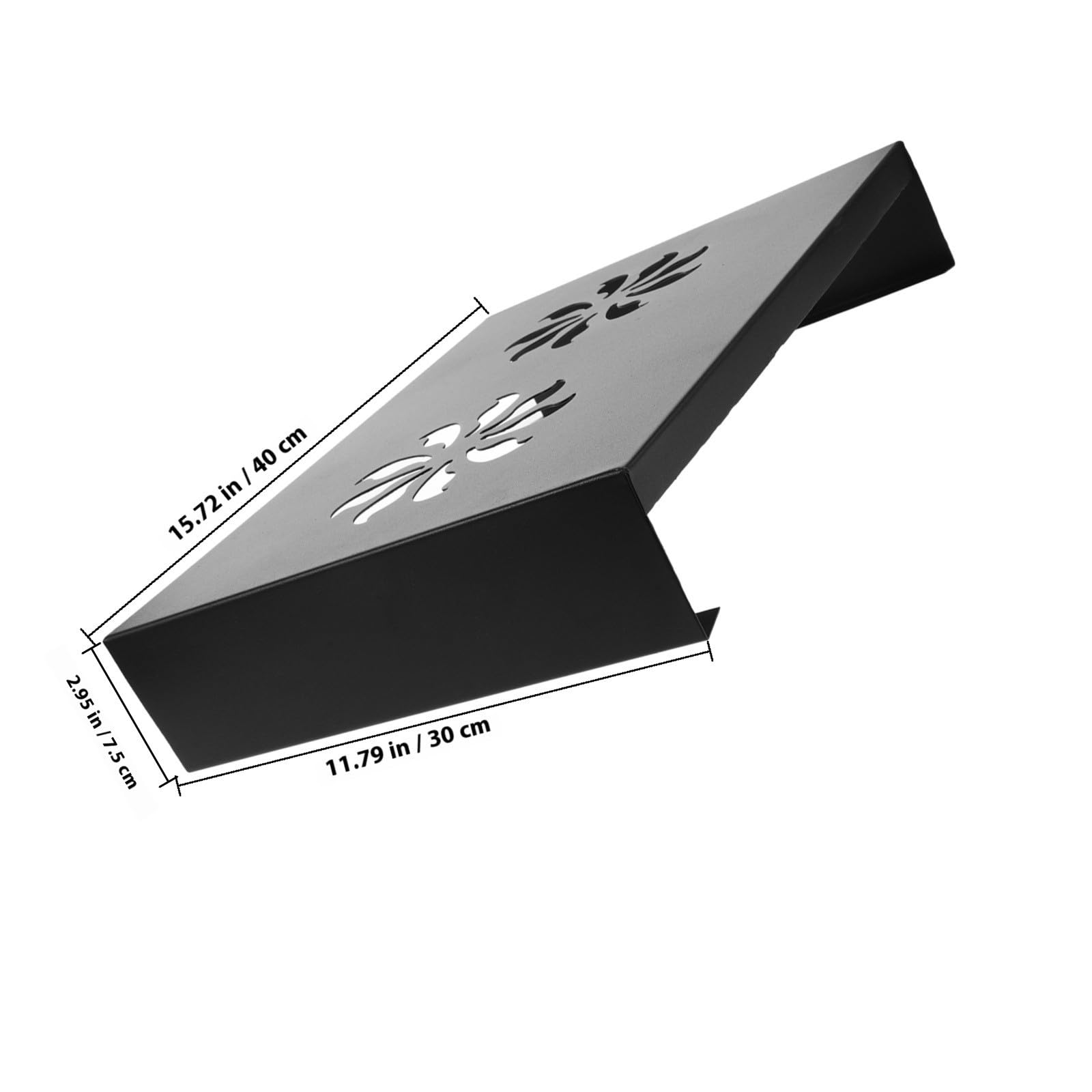 Holibanna Support Wok Noir en Acier au Carbone pour Cuisinière à Gaz