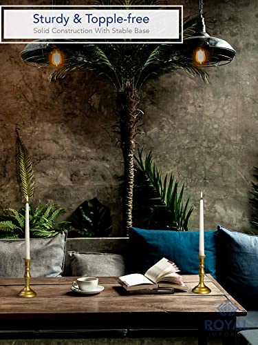 Royal Imports CST-6IN-GD Gold Taper Candle Holder thumb #6