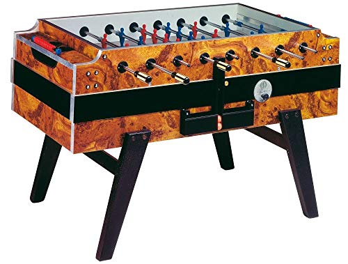 DETTAGLI PREMIUM: Manopole antiscivolo con inserti in legno, campo da gioco professionale e finiture di alta qualità per un'esperienza di gioco superiore