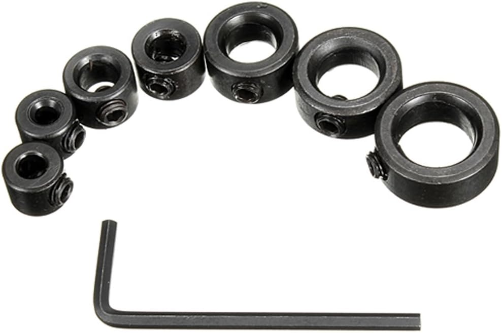 Chariot trading Drill Chuck Depth Stop Collars & Hex Wrench