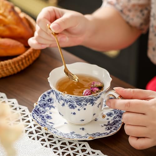 Country Roses Bone China Tea Cup and Saucer - image 6
