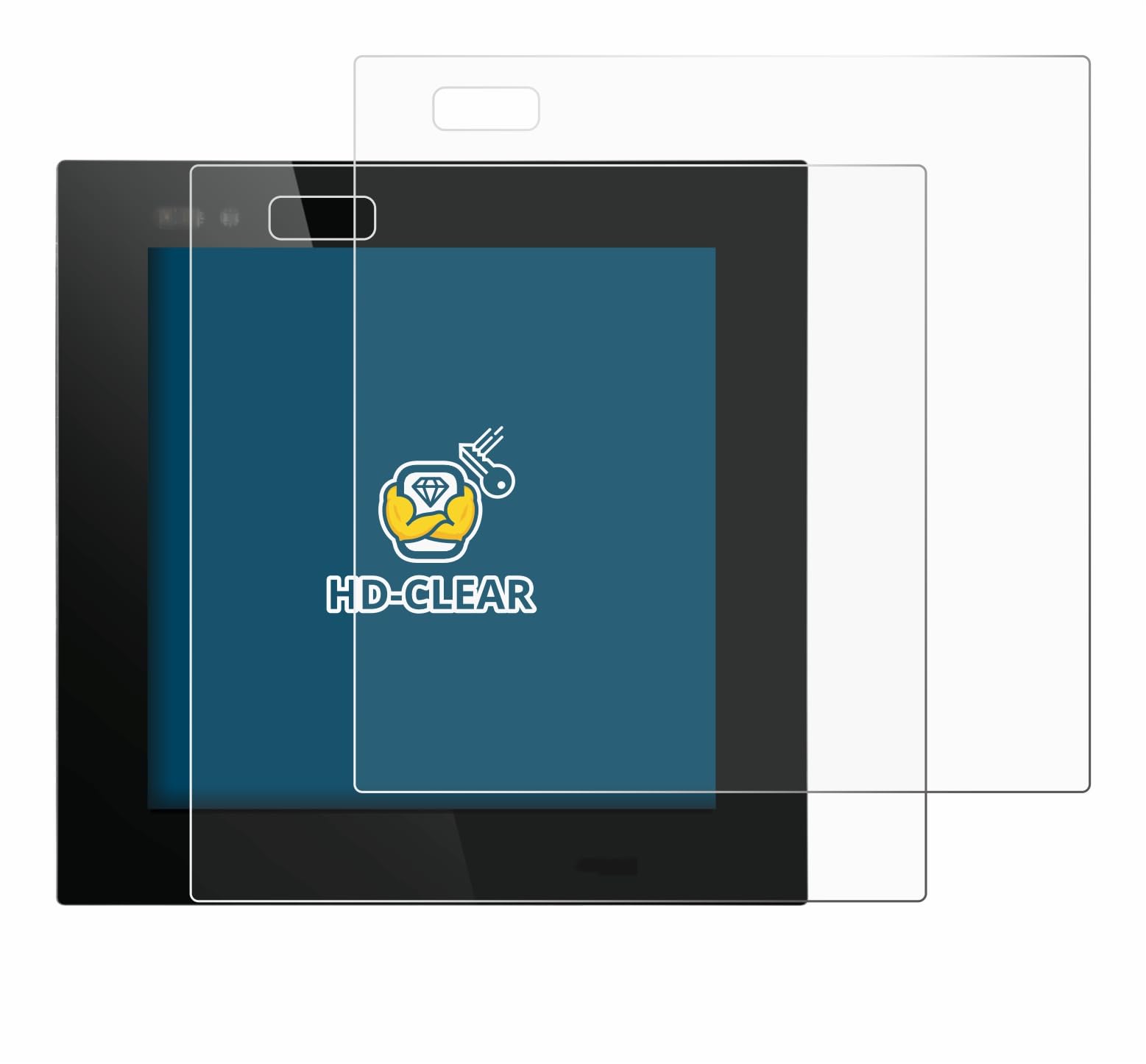 2-Pack Screen Protector Compatible with homematic IP Wired Glass Display - Plus (HmIPW-WGD-PL) - HD-Clear Protection Film