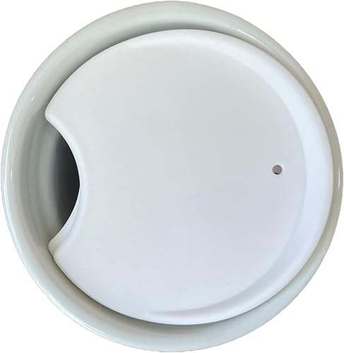 Miniatura 4 de MIE Tapa de repuesto para taza de café y taza de té  Competible con taza de viaje de cerámica Starbucks de 10 onzas, 12 onzas, 16 onzas, tapa de
