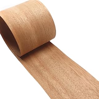 Acacia Solid Wood Veneer Sheet- Thick0.5mm,98x7.87inches Ideal for Wall, Cabinet Door, Wooden Door Decoration, Speaker & Car Interior Finishing, Floor Covering and Furniture Renovation