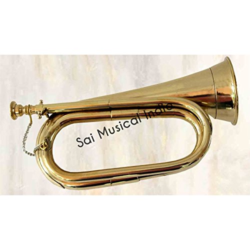 Top Grade calidad Cavalry Bugle Guerra Civil con cobre y latón acabado excelente instrumento musical mi 033