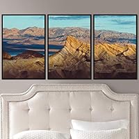 3 Piece Framed Canvas Wall Art Mountain Top Landscape Canvas Prints Home Artwork Decoration for Living Room,Bedroom - 16