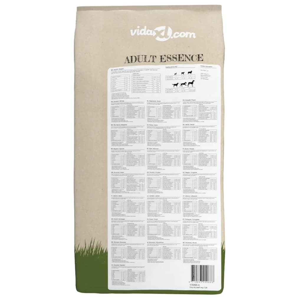 Adult Essence Beef - Cibo secco per cani, 2 confezioni da 30 kg, senza cereali, ipoallergenico, ricco di proteine, dieta equilibrata per tutte le razze di cani a partire da 1 anno