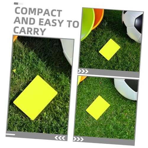 Tarjetas de árbitro para fútbol Toyvian roja y amarilla miniatura 7
