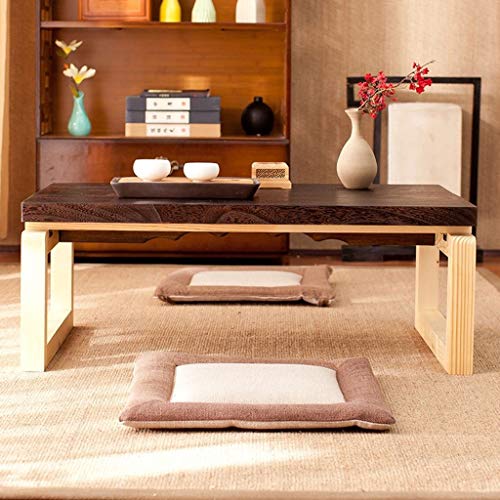 Table basse pliable marron 90x50x30 cm pour salon - 7