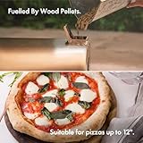 VonHaus Pizza Oven Outdoor – For Tabletop with Stone Included – Stainless Steel, Pellet Fuelled, Removable Chimney, Foldable Legs – For up to 12” Dough – Can Also Smoke Meat, Fish & Veg - Image 6