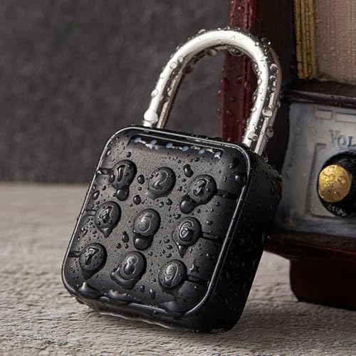 Candado de combinación de 6 dígitos de alta seguridad con protección impermeable exterior 8