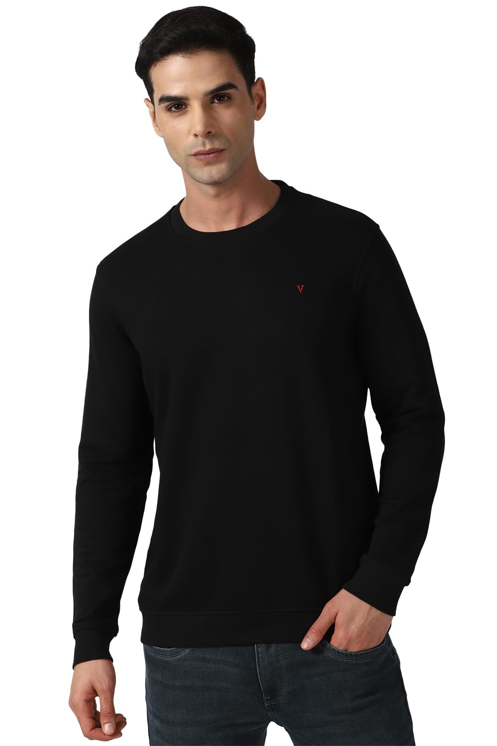 Van HeusenMen Round Neck Cotton Sweatshirt