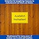 Hinweisschild Ausfahrt freihalten!, 1 Stück, 30 x 20 cm, 2,7 mm starkes PVC Schild mit Bohrlöchern, Ausfahrt Parkverbot für Innen- und Außenbereich, Einfahrt Schilder, Privatgrundstück Warnschild