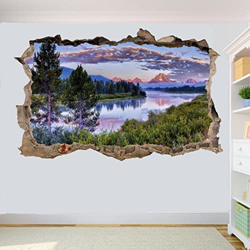 Vinilo decorativo 3D Nature Lake 66 cm x 45 cm miniatura 3